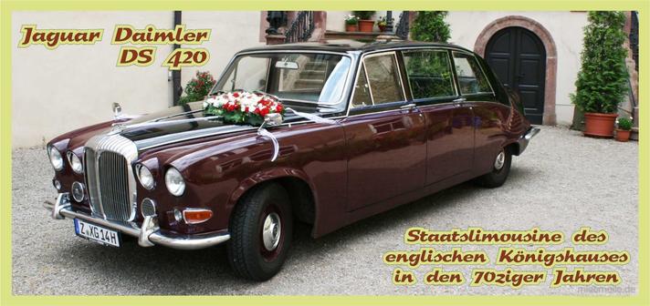 Oldtimer mieten & vermieten - Jaguar Daimler DS 42 / Englische Staatslimousine in Limbach-Oberfrohna