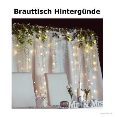 Tischdekoration mieten & vermieten - Traumhafte Hochzeitsdekoration, Tischdekoration, Brauttischdekoration, Brauttisch Hintergründe, Ehrenplatz, Hochzeitsdienstleister, Fotowand, Stuhl Hussen, festlicher Saal, heirate in Flensburg