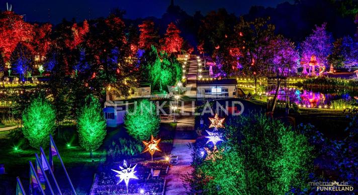 Saisonale Dekoration mieten & vermieten - FUNKELLAND - Illuminationslandschaften & Kunstinszenierungen in Lichtenstein/Sachsen