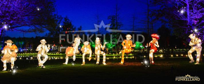 Saisonale Dekoration mieten & vermieten - FUNKELLAND - Illuminationslandschaften & Kunstinszenierungen in Lichtenstein/Sachsen