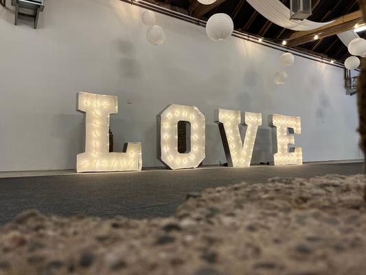 Leuchten & Lampen mieten & vermieten - Vintage Leuchtbuchstaben & Zahlen mieten – 70 cm & XXL (150 cm) – Das Highlight in Wuppertal