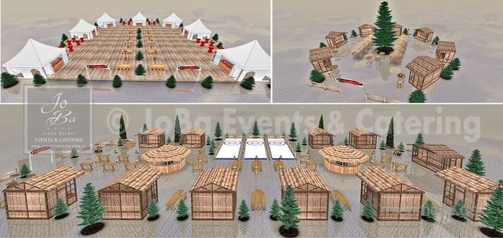 Catering mieten & vermieten - Mobiler Firmen Weihnachtsmarkt mieten in Neuenkirchen-Vörden