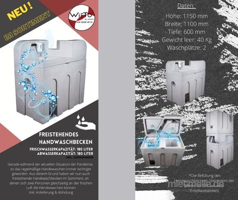 Arbeitsschutzausrüstung mieten & vermieten - Mobiles Handwaschbecken in Hüllhorst