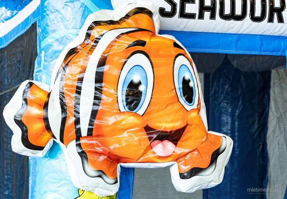 Hüpfburg mieten & vermieten - Hüpfburg Mini mit Rutsche Seaworld in Ludwigshafen am Rhein
