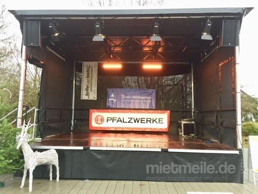 Bühne mieten & vermieten - Bühne mieten Mobil / Trailerbühne / Showbühne Typ: EcoStage 6+5m in Rodenbach