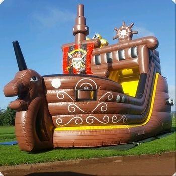 Hüpfburg mieten & vermieten - Hüpfburg "Piratenschiff XXL" mieten mit Rutsche in Radevormwald
