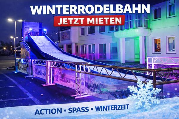 Riesenrutsche mieten & vermieten - Mobile Winterrodelbahn mieten in Bramsche