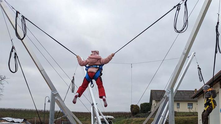 Bungee mieten & vermieten - 4er Bungeetrampolin inkl. Betreuungspersonal in Nackenheim