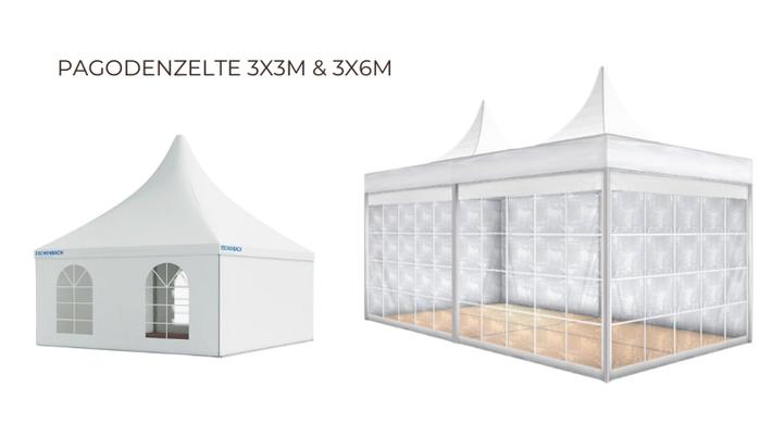 Pagodenzelt mieten & vermieten - Pagodenzelt / Pagode / Festzelt in den Größen 3x3m oder 3x6m Ideal für Hochzeiten oder Firmenevents in Dresden