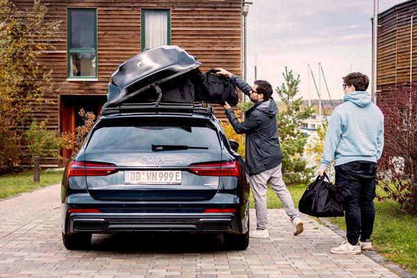Dachbox mieten & vermieten - wyde pack explore - 3-in-1 Dachbox mit vormontiertem Trägersystem – 480 - 600 L in Dresden