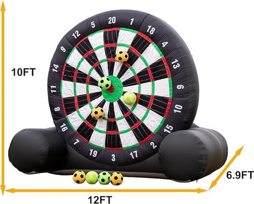 Fußball-Dart mieten & vermieten - Aufblasbares Fußball-Dartboard Torwand Fußballdart Außenbereich 3 m hoch Kick-Dartboard 8 Fußbälle in Elsdorf (Rheinland)