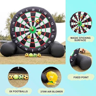 Fußball-Dart mieten & vermieten - Aufblasbares Fußball-Dartboard Torwand Fußballdart Außenbereich 3 m hoch Kick-Dartboard 8 Fußbälle in Elsdorf (Rheinland)