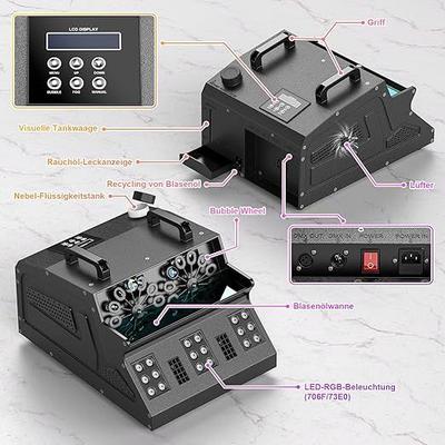 Nebelmaschine mieten & vermieten - Nebelmaschine Seifenblasenmaschine 1500 W 18 LED´s Fernbedienung Bubble Maker Seifenblasenmacher in Elsdorf (Rheinland)
