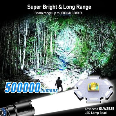Campingzubehör mieten & vermieten - Taschenlampe LED aufladbar 500.000 Lumen extrem Hell zoombare taktische Taschenlampen Camping in Elsdorf (Rheinland)