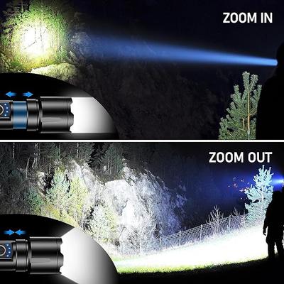 Campingzubehör mieten & vermieten - Taschenlampe LED aufladbar 500.000 Lumen extrem Hell zoombare taktische Taschenlampen Camping in Elsdorf (Rheinland)