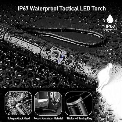 Campingzubehör mieten & vermieten - Taschenlampe LED aufladbar 500.000 Lumen extrem Hell zoombare taktische Taschenlampen Camping in Elsdorf (Rheinland)