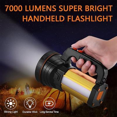 Campingzubehör mieten & vermieten - Handlampe Handscheinwerfer LED Taschenlampe wiederaufladbar LED super hell Strahler Camping Laterne in Elsdorf (Rheinland)
