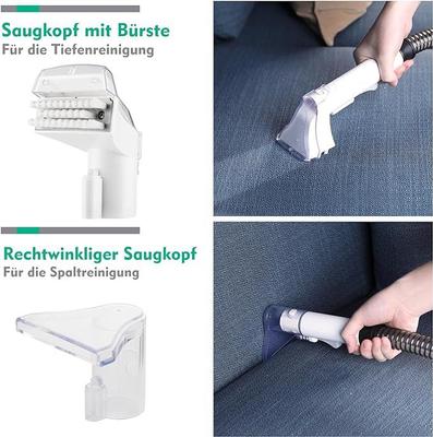 Teppichreiniger mieten & vermieten - Staubsauger Nasssauger für Teppich Sofa Läufer Polster Treppe Auto 400 W 85 dB Weiß/Grau in Elsdorf (Rheinland)