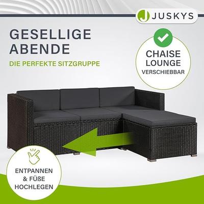 Messemöbel mieten & vermieten - Sitzgruppe Messemöbel Polyrattan Lounge Sofa für 5 Personen Komfortecke für Ihre Kunden in Elsdorf (Rheinland)