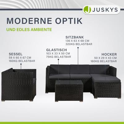 Messemöbel mieten & vermieten - Sitzgruppe Messemöbel Polyrattan Lounge Sofa für 5 Personen Komfortecke für Ihre Kunden in Elsdorf (Rheinland)