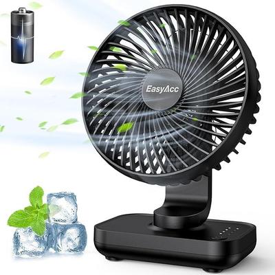 Ventilator mieten & vermieten - Tischventilator Akku USB-Ventilator 4000 Akku Klein Tragbar 4 Geschwindigkeiten Ventilatoren Leise in Elsdorf (Rheinland)