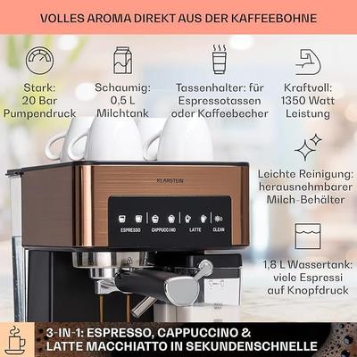 Kaffeemaschinen mieten & vermieten - Espressomaschine Mini-Espressomaschine Kaffeevollautomat mit Milchaufschäumer 1,8 l in Elsdorf (Rheinland)