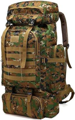 Campingzubehör mieten & vermieten - Kampfrucksack 80L Tarnrucksack Angelrucksack Bergsteigerrucksack Militärrucksack Camouflag Rucksack in Elsdorf (Rheinland)