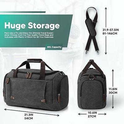 Campingzubehör mieten & vermieten - Reisetasche 38 l Vintage große Kapazität Wochenendtasche Retro-Canvas für Reisen Camping in Elsdorf (Rheinland)