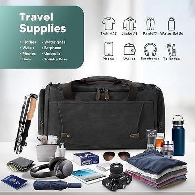 Campingzubehör mieten & vermieten - Reisetasche 38 l Vintage große Kapazität Wochenendtasche Retro-Canvas für Reisen Camping in Elsdorf (Rheinland)