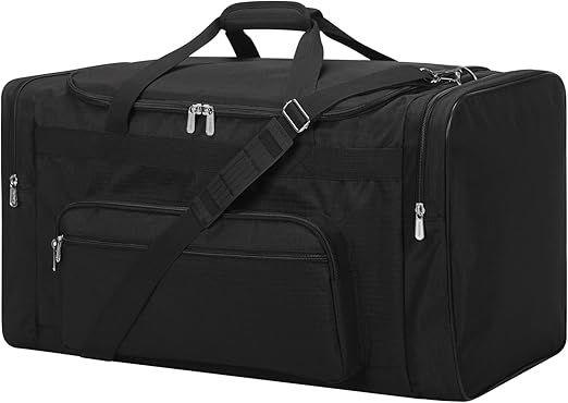 Campingzubehör mieten & vermieten - Fitnesstasche Sporttasche Reisetasche mit Schultergurt 55 L Weekender für Damen und Herren schwarz in Elsdorf (Rheinland)