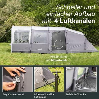 Camping Zelte mieten & vermieten - Luftzelt Aufblaszelt Zelt aufblasbar Familienzelt Campingzelt 6 Personen 8700 x 5300 x 2200 mm in Elsdorf (Rheinland)