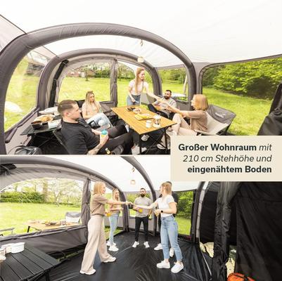 Camping Zelte mieten & vermieten - Luftzelt Aufblaszelt Zelt aufblasbar Familienzelt Campingzelt 6 Personen 8700 x 5300 x 2200 mm in Elsdorf (Rheinland)