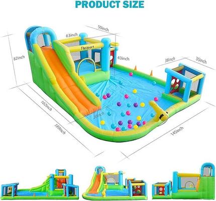 Hüpfburg mieten & vermieten - Hüpfburg mit Rutsche Outdoor mit Gebläse 480 x 370 x 210 cm Hüpfburgen Kinder aufblasbar in Elsdorf (Rheinland)