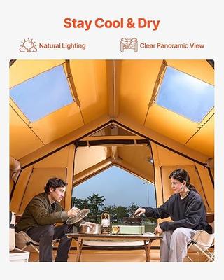 Camping Zelte mieten & vermieten - Glampingzelt aufblasbar aufblasbares Zelt für Camping 8-12 Personen mit Handpumpe 4,8 x 3,6 x 2,2 m in Elsdorf (Rheinland)