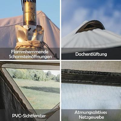 Camping Zelte mieten & vermieten - Glockenzelt Campingzelt Glampingzelt Festivalzelt 970 x 520 x 350 für 6-12 Personen reine Baumwolle in Elsdorf (Rheinland)