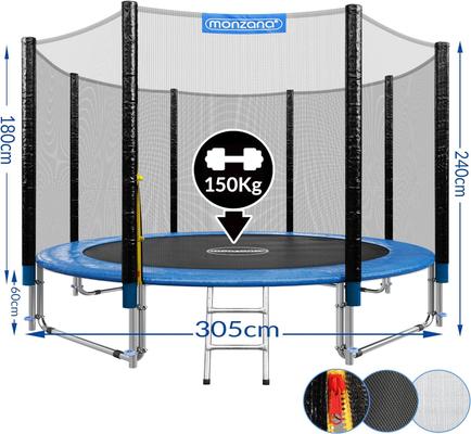 Trampoline mieten & vermieten - Trampolin Kindertrampolin Gartentrampolin Ø 305 cm TÜV SÜD GS zertifiziert Komplettset in Elsdorf (Rheinland)