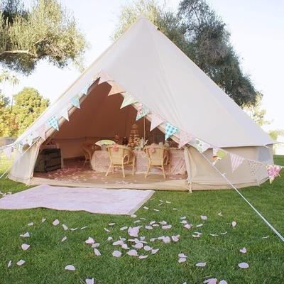 Camping Zelte mieten & vermieten - Glockenzelt 5 m Jurte Luxus Glamping Familien-Camping Baumwoll-Canvas im Freien wasserdicht in Elsdorf (Rheinland)