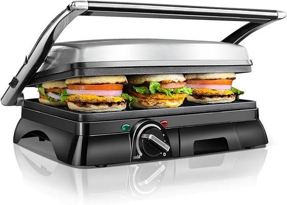 Grill & Ofen mieten & vermieten - Panini-Grill Sandwichmaker Sandwichgrill 2000 Watt Edelstahl Antihaftbeschichtung Öffnung 180 Grad in Elsdorf (Rheinland)
