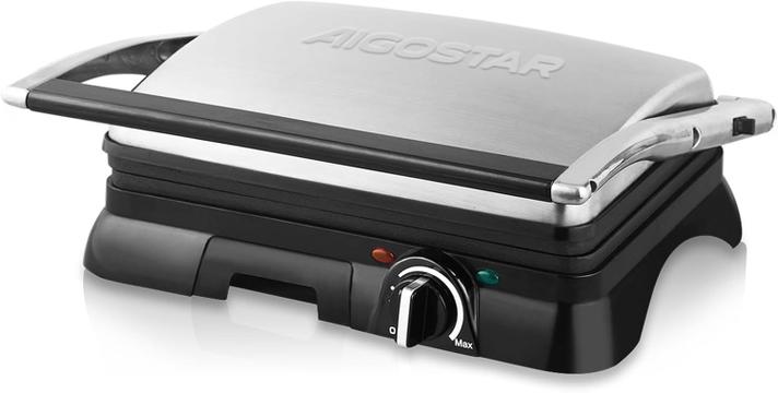 Grill & Ofen mieten & vermieten - Panini-Grill Sandwichmaker Sandwichgrill 2000 Watt Edelstahl Antihaftbeschichtung Öffnung 180 Grad in Elsdorf (Rheinland)