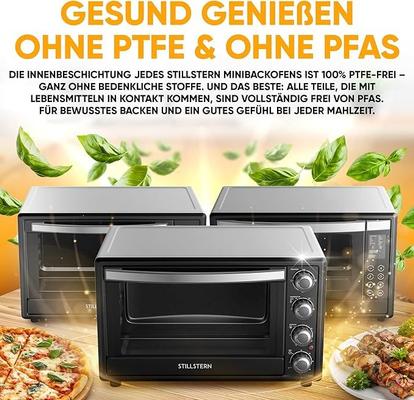 Grill & Ofen mieten & vermieten - Minibackofen Hähnchengrill Drehspieß Toaster Grill Pizzaofen mit Umluft 60L Antihaftbeschichtung in Elsdorf (Rheinland)