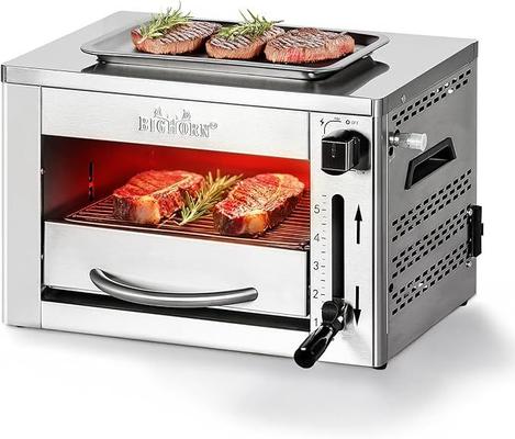 Grill & Ofen mieten & vermieten - Steakgrill Infrarot tragbarer Gasgrill 870°C perfekt für Steak Picknick BBQ 33 x 45 x 30 cm in Elsdorf (Rheinland)