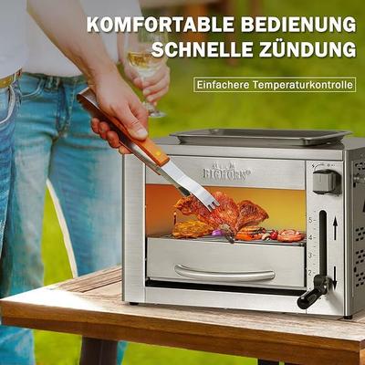 Grill & Ofen mieten & vermieten - Steakgrill Infrarot tragbarer Gasgrill 870°C perfekt für Steak Picknick BBQ 33 x 45 x 30 cm in Elsdorf (Rheinland)