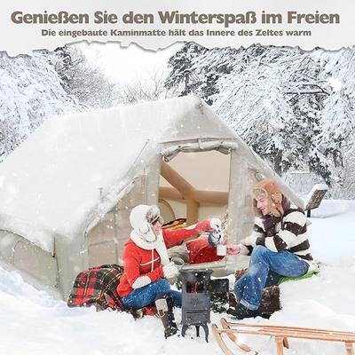 Camping Zelte mieten & vermieten - Glampingzelt aufblasbar 400 x 300 x 210 cm aufblasbares Campingzelt für 4–8 Personen großes Zelt in Elsdorf (Rheinland)