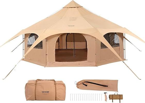 Camping Zelte mieten & vermieten - Canvas-Zelt Glockenzelt Jurtenzelt 5 x 5 x 2,8 m bis zu 10 Personen in Elsdorf (Rheinland)
