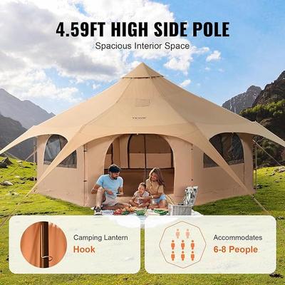 Camping Zelte mieten & vermieten - Canvas-Zelt Glockenzelt Jurtenzelt 5 x 5 x 2,8 m bis zu 10 Personen in Elsdorf (Rheinland)