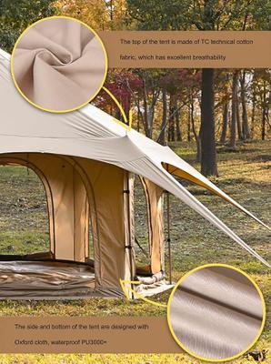 Camping Zelte mieten & vermieten - Familiencampingzelt Jurtenzelt Glockenzelt luxus wasserdichtes Baumwoll Leinwand Glockenzelt 8 P in Elsdorf (Rheinland)