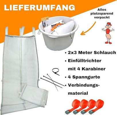 Schuttrutsche mieten & vermieten - Schuttrutsche Bauschuttrutsche Bauschuttentsorgung 6m flexibel 2x3 m Schläuche hohe Standfestigkeit in Elsdorf (Rheinland)
