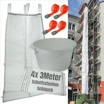 Schuttrutsche mieten & vermieten - Bauschuttentsorgung Bauschuttrutsche Schuttrutsche 12 m flexibel 4 x 3 m Schläuche in Elsdorf (Rheinland)