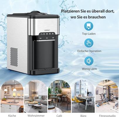Buffetzubehör mieten & vermieten - Wasserspender 3 in 1 Eiswürfelmaschine mit Warm-/Kaltwasser Eiswürfel in 10 Minuten Eismaschine 3 L in Elsdorf (Rheinland)