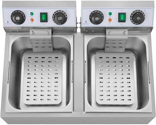 Grill & Ofen mieten & vermieten - Doppelfritteuse Fritteuse 2 x 3200 Watt 2 x 10 Liter 50 – 200°C Kaltzonen mit Timer bis 60 Minuten in Elsdorf (Rheinland)